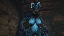 1boy 1girls 3d animated anthro anthro_penetrated argonian argonian_female bethesda_softworks bouncing_breasts cowgirl_position cum cum_in_pussy cum_inside cum_overflow dominant_female duo female female_rapist femdom furry hoomanex human human_on_anthro human_penetrating interspecies loop male male_pov male_rape_victim malesub partial_male penetration post_orgasm pov rape reverse_rape scalie sex sound straight submissive_pov the_elder_scrolls tied_up vaginal_penetration video