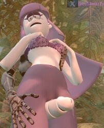 3d 3d_(artwork) commission cumming female_focus grabbing grabbing_from_behind grabbing_own_breast image leaking_cum lila_(spooky_month) lingerie milf mother purple_bra purple_hair robot robot_humanoid robot_penis samtrix source_filmmaker spooky_month tagme thigh_sex thighs