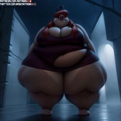 4k ai_generated ass ass bbw belly breasts chubby chubby_female female female_only highres hips hips_wider_than_shoulders huge_breasts huge_hips huge_thighs human klaus_(film) massive_breasts massive_butt massive_thighs matronai_(artist) netflix obese obese_female overweight overweight_female patreon patreon_username pinup pumpkin_(klaus) ssbbw stable_diffusion thick thick_ass thick_legs thick_thighs twitter_username wide_hips