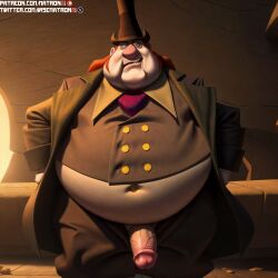 4k ai_generated belly big_belly chubby chubby_male dilf fat fat_ass fat_butt fat_man genitals highres huge_belly klaus_(film) large_penis male male_only matronai_(artist) morbidly_obese morbidly_obese_male mr._ellingboe netflix obese obese_male old old_man older_male overweight overweight_male patreon patreon_username penis pinup solo solo_focus solo_male stable_diffusion twitter_username