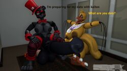 2futas 3d 3d_(artwork) anal anal_sex ass_bigger_than_head big_ass breasts_bigger_than_head busty_lefty casual casual_nudity deep_penetration dildo female five_nights_at_freddy's futa_only futanari hanging_breasts horsecock huge_ass huge_breasts huge_cock huge_dildo hyper_ass hyper_penis josh-u4 lefty lefty_(fnaf) nude paizuri penetration penis robot robot_girl self_paizuri sex wife withered_chica