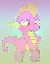 anthro boy friendship_is_magic male masturbation my_little_pony spike_(mlp) tagme watermelon_(artist)