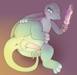 anthro boy lizard male tagme watermelon_(artist)