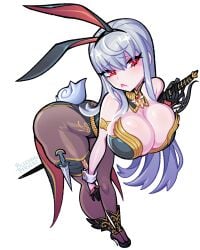1girls ass ass big_ass big_breasts big_butt bleedingpervert blush breasts bunny_ears bunny_girl bunnysuit cleavage clothing female female_only hips huge_ass huge_breasts huge_butt jiggle large_ass large_breasts large_butt leaning_forward provocative seductive selvaria_bles smooth_skin solo solo_female thick thick_ass thick_thighs thighs valkyria_chronicles wide_hips