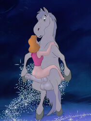 bestiality cinderella_(1950_film) cinderella_(disney) dirtydisneybitches disney disney_princess female hair horse horsecock huge_cock human lifting_with_penis major male no_pants penis royalty sitting_on_penis straight testicles zoophilia