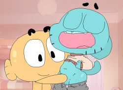 animated anthro boy cub darwin_watterson gumball_watterson handjob incest male male/male male_only step-incest tagme the_amazing_world_of_gumball watermelon_(artist) yaoi