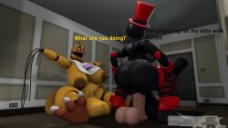 2futas 3d 3d_(artwork) anal anal_sex ass_bigger_than_head ass_focus backboob big_ass breasts_bigger_than_head busty_lefty casual casual_nudity deep_penetration dildo english_text female five_nights_at_freddy's futa_only futanari hanging_breasts horsecock huge_ass huge_breasts huge_cock huge_dildo hyper_ass hyper_penis josh-u4 lefty lefty_(fnaf) nude paizuri penetration penis robot robot_girl rule_63 self_paizuri sex wife withered_chica