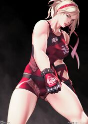 1girls ass_visible_through_thighs athletic_female big_ass big_breasts female female_only fit_female lidia_sobieska muscular muscular_female namco skin_tight skindentation tekken tekken_7 thick_thighs