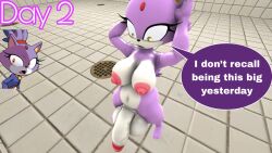 1futa 3d anthro big_balls big_breasts big_penis blaze_the_cat five_(artist) futa futa_only futanari looking_down no_nut_november shower sonic_(series) source_filmmaker suprised wet