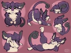 alolan_form alolan_rattata anus ass belly blush closed_eyes female feral furry genitals looking_at_viewer nintendo one_leg_up pocketpaws pokemon pokemon_(species) purple_body purple_eyes pussy raised_leg raised_tail rattata regional_form_(pokemon) solo spread_legs spreading video_games