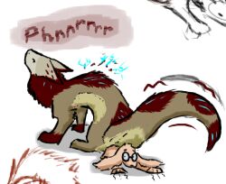 anal anal_vore canid canine canis clawing domestic_dog duo feral feral_only forced mammal omni_(wolfran) vore wolfran