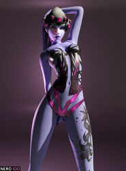 1girls 3d ass big_breasts blender blizzard_entertainment breasts chest collar dark_hair eye_contact female female_only fingering front_page hi_res legs lipstick looking_at_viewer magazine magazine_front_page makeup medium_breasts nails nero100 overwatch overwatch_2 pose purple purple_hair purple_skin solo solo_female thighs underwear waxiw widowmaker