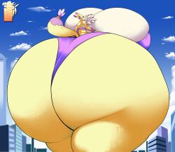 1girls absurd_res anthro ass ass_bigger_than_body ass_bigger_than_breasts ass_bigger_than_head ass_bigger_than_torso bandai_namco big_breasts big_butt bikini black_sclera blue_eyes breasts breasts_bigger_than_head breasts_bigger_than_torso bursting_breasts bursting_butt canid canine cleavage clothed clothing colossal_ass curvy_figure digimon digimon_(species) digital_media_(artwork) female fur furry hi_res huge_breasts huge_butt huge_hips huge_thighs hyper hyper_ass hyper_breasts hyper_butt hyper_hips hyper_thighs macro mammal massive_breasts renamon saintdraconis solo solo_female swimwear tagme thick_thighs tuft voluptuous white_body white_fur wide_hips yellow_body yellow_fur