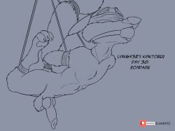 anthro bondage bound canid canine disney erection fox gag hi_res link6432 male_only mammal nick_wilde nude red_fox solo submissive zootopia