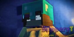 1girls 3boys 3d animated blue_eyes brown_hair female flower_in_hair funny horny_female human_female humanoid jenny_belle_(slipperyt) jenny_odd_adventure mine-imator minecraft monster no_sound outside skeleton_(minecraft) slipperyt tagme video