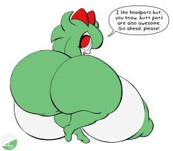 anthro big_ass big_breasts breasts bubble_butt emillie_(zanbonsen) female huge_ass kirlia pokemon pokemon_(species) zanbonsen