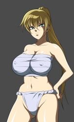 1girls anime_style bandage bandages bandages_around_breasts bandages_around_chest big_breasts blonde_female blonde_hair breasts chest_wraps color colored covered_breasts covered_nipples crane_yuzuriha curvy female fundoshi green_eyes huge_breasts human large_breasts long_hair nipples_visible_through_clothing oldhorrorz pale-skinned_female pale_skin panties ponytail saint_seiya saint_seiya:_the_lost_canvas silver_saints thick_thighs thong underwear wide_hips yuzuriha