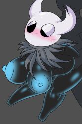 anthro arthropod big_breasts big_dom_small_sub black_body blue_nipples blue_outline blush breasts cloak clothing dominant female female_the_knight_(hollow_knight) from_behind_position half-closed_eyes hollow_eyes hollow_knight horn insects male male/female narrowed_eyes neilious_dyson neiliousdyson nejtacoz58m8 nipples outline protagonist_(hollow_knight) rule_63 sex size_difference smaller_female team_cherry vessel_(species) video_games