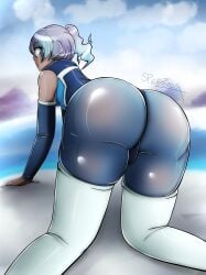 alternate_version_available ass bending_forward bending_over female large_ass sena_(xenoblade) skinsuit spicezeros thick_ass tight_clothing xenoblade_(series) xenoblade_chronicles_3