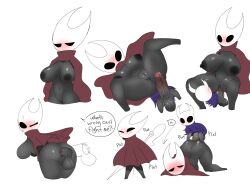 anal anal_sex anthro arthropod ass belly bent_over big_breasts black_body black_nipples bodily_fluids breasts cloak clothing dialogue disembodied_penis duo female from_behind_position genital_fluids genitals hi_res hollow_eyes hollow_knight hornet_(hollow_knight) insects male male/female navel neilious_dyson neiliousdyson nejtacoz58m8 nipples penetration penis protagonist_(hollow_knight) pussy pussy_juice sex sweat sweatdrop team_cherry vein veiny_penis vessel_(species) video_games weapon