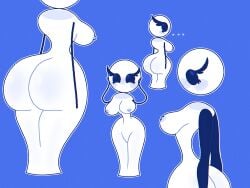 ... 1girls ass big_ass big_breasts black_arms black_eyes blue_background blush breasts cute eyelashes female female_only huge_ass huge_breasts long_eyelashes looking_at_viewer looking_away naked nipples no_mouth no_neck nude nude_female outline oversimplified pupils rule_63 stickfigure stickman surprised surprised_expression white_body white_skin wide_hips yocknock youtube youtuber