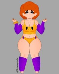 bea_(brawl_stars) big_ass big_breasts brawl_stars sportswear themoonbear_artist