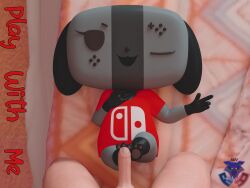 3d_(artwork) absurd_res digital_media_(artwork) foot_fetish foot_play footjob hi_res huge_filesize nintendo nintendo_switch sex switch_dog video_games