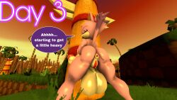 1futa 3d anthro anus ass balls bent_over big_balls big_penis blaze_the_cat closed_eyes dialogue domestic_cat english_text erection five_(artist) full-package_futanari furry futa futa_only futanari hyper_balls hyper_penis no_nut_november nude pussy sonic_(series) source_filmmaker standing tail talking_to_self text