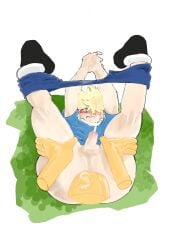 adventure_time anal anthro_penetrating anus big_ass cum ejaculation_while_penetrated femboy finn_the_human gay gay_sex hands-free holding_legs huge_cock humanoid_penis hyper_penis jake_the_dog legs_up male/male male_only male_penetrating pinned raburesu_ size_difference thick_thighs yaoi