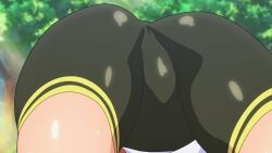 2022 bike_shorts black_shorts close-up crotch futoku_no_guild groin hitamu_kyan official_art screencap shorts spats tnk_(company) upside-down