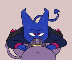 blowjob blue_body demon gay jakob_(kiffy) kiffy_(artist)