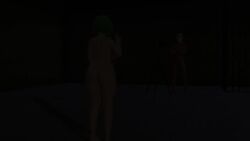 1boy 1girls 3d 3d_animation animated ass breasts cum cum_in_pussy cum_inside dark-skinned_male fat_ass female female_pubic_hair fluids green_hair green_pubic_hair lowres male mikumikudance mmd music myllokunmingia nude nude_female penis pubic_hair pussy red_eyes sex short_hair sound tagme touhou video yuka_kazami