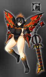 2021 battra breasts gijinka godzilla_(series) kaiju kaiju_girl kaiju_girls_(webcomic) nwsaiyanx tagme