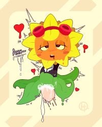 cum cum_in_pussy cum_inside feral flower heart heart-shaped_pupils no_outlines penis plants_vs_zombies plants_vs_zombies:_heroes popcap_games pussy sex simple_background solar_flare_(pvz) sunflower_(pvz) the_other_hand vaginal vaginal_penetration video_games