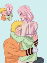 1boy 1girls alternate_hair_length alternate_hairstyle barely_clothed before_sex blush boruto:_naruto_next_generations bottomless bottomless_female bra breast_smother breasts chibi cuddling embarrassed female human imminent_sex jacket male male/female mostly_nude naruto naruto_(series) official_alternate_hairstyle panties pants pink_hair ponytail ring romantic romantic_couple sakura_haruno shirt shirt_only short_hair smothering straight taking_clothes_off tied_hair underwear undressing undressing_partner uzumaki_naruto wedding_ring