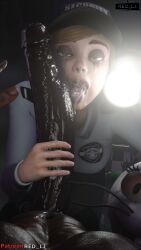 1boy 1girls 3d 3d_(artwork) 9:16 after_deepthroat after_fellatio blender blonde_hair cap cock_worship cum cum_in_mouth cumdrip dark-skinned_male deepthroat deepthroat_mark female five_nights_at_freddy's five_nights_at_freddy's:_security_breach handjob huge_cock huge_penis interracial large_penis light-skinned_female light_skin massive_cock naughty_face open_mouth oral patreon_username penis penis_on_face pov red_lj ruined_makeup running_mascara runny_makeup saliva security_guard semen semen_in_mouth sloppy straight tongue_out vanessa_(fnaf) very_dark_skin