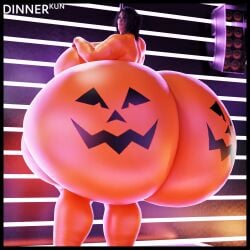 1girls 3d ass ass_bigger_than_body ass_bigger_than_head ass_bigger_than_torso big_ass big_breasts bodysuit breasts breasts_bigger_than_head colossal_ass dat_ass dinner-kun halloween huge_ass huge_breasts hyper hyper_ass medium_hair pumpkin_butt sabina_(dinner-kun) watermark