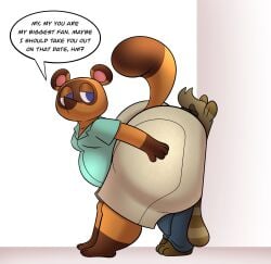 2022 animal_crossing ass big_ass bubble_butt colelucario gustytanooks huge_ass male_only nintendo tanookers tom_nook tuck_(colelucario)