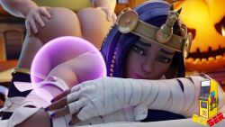 3d cosplay dark-skinned_female dark_skin fortnite fortnite:_battle_royale guile interracial menat_(cosplay) renee_(fortnite) sex sixser street_fighter unseen_male_face