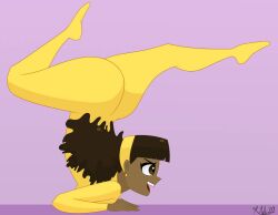 cheerleader commission dark-skinned_female detentionaire gymnastics hairband leotard mrmelted schoolgirl thick_thighs toni_williams