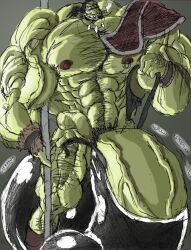 hyper_balls hyper_genitalia hyper_muscles hyper_testicles male male_only muk100 orc orc_male stripper_pole