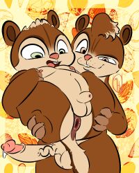 2boys absurd_res almonds alvin_and_the_chipmunks alvin_seville anthro anus ass balls ballsack big_butt big_dom_small_sub big_penis body_fur breast_grab breasts brother brothers brown_eyes brown_fur brown_hair buckteeth chipmunk chode chubby_anthro chubby_belly chubby_cheeks chubby_male claws dominant dominant_male dreamworks_smirk dripping duo erect_nipples erection flaccid_penis food foreskin foreskin_folds freckles front_to_back fruit fully_retracted_foreskin fur genitals green_eyes ground_squirrel hand_on_breast hi_res humanoid_penis intact leg_grab legs_up lifting looking_down male male/male male_nipples male_only mammal masturbation mileshoot moobs nut_(fruit) open_mouth penis penis_size_difference pink_nipples pink_nose plant precum precum_drip presenting_anus presenting_hindquarters prick_ears puffy_anus rodent sciurid scrotum scut_tail short_hair short_tail sibling size_difference slightly_chubby small_penis smile smooth_fur spread_anus submissive submissive_male tan_countershading tan_fur teeth testicles theodore_seville thick_thighs tongue tongue_out toony uncut unretracted_foreskin veiny_penis wide_hips young