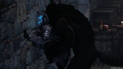 1boy 1boy1girl 1girls against_wall armor big_ass big_breasts breasts hellgate_london helmet planetmojo sex tagme templar the_elder_scrolls werewolf