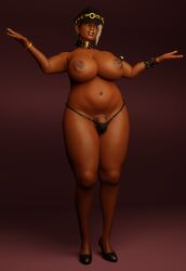 1futa 3d angry_face angyzinn bbw big_breasts big_butt blender chubby chubby_futanari dark-skinned_futanari dickgirl fat fat_ass fat_butt futanari nude nude_futanari original_character pinup solo_futa sweat sweaty_body zinneera