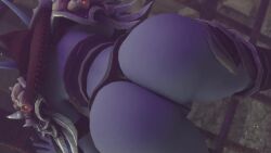 1girls 3d animated armor ass ass_focus back_view background big_breasts big_butt blue_skin dark_elf elf elf_ears elf_girl female_only kishi no_sex no_sound pale_skin shaking_butt solo swaying_ass sylvanas_windrunner thick_thighs twerking underwear video voluptuous voluptuous_female world_of_warcraft