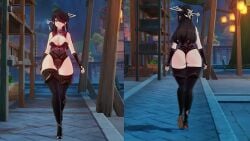 1girls 3d animated ass beidou_(genshin_impact) big_breasts brown_hair cameltoe cleavage eye_patch female female_only game_mod genshin_impact high_heel_boots high_heels hips huge_ass huge_breasts long_hair mod pussy red_eyes skexce tagme thick_thighs thighs underwear video video_games wide_hips