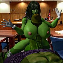 1girls 2022 3d 3d_(artwork) abs alternate_body_type alternate_breast_size avengers big_breasts big_penis breasts breasts_bigger_than_head clothed/nude clothed_male clothing courtroom cousins erect_penis erection female female_focus giant_breasts giant_male giant_penis gigantic_penis gloves green-skinned_female green-skinned_male green_body green_eyes green_hair green_penis green_skin huge_breasts huge_cock hulk hulk_(series) incest larger_male long_hair marvel marvel_comics marvel_heroes muscular_male naked_female nipples paizuri partial_male penis penis_between_breasts penis_out penis_size_difference pink_nipples radiationsmash she-hulk straight titfuck titjob veiny_penis white_gloves xnalara xps