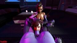 3d 8k arm_gloves bed blowjob breasts chair d.va deepthroat eye_contact faceless faceless_character faceless_futanari female freekiller futanari headset hi_res high_heels holding_down holding_head leg_lock looking_at_viewer looking_up naked overwatch pov purple-skinned_futanari purple_skin sitting sombra source_filmmaker table widowmaker wine_glass