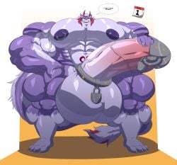 abs balls biceps cerulien47 furry hyper hyper_balls hyper_genitalia hyper_penis hyper_testicles male male_focus male_only muscles muscular muscular_arms muscular_ass muscular_back muscular_legs muscular_male muscular_thighs nipples no_nut_november pecs penis testicles veins veiny_penis
