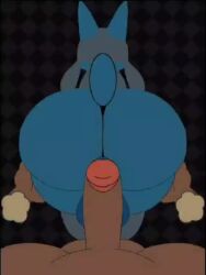 2boys anal anal_penetration anal_sex animated anthro anthro_only ass ass_focus balls beat_banger big_ass blue_body blue_fur bottom_heavy bouncing_ass brown_body brown_fur bubble_butt canine cum cum_in_ass cum_inside deep_penetration disembodied_hand disembodied_hands duo ejaculation erection excessive_cum fap_to_beat fur furry furry_ears furry_only game_freak gay hands_on_ass huge_ass huge_cock humanoid_penis longer_than_30_seconds longer_than_one_minute lopunny lucario male male/male male_only male_penetrated male_penetrating male_penetrating_male music nintendo penetration penis pokemon pokemon_(species) pov prodding reskin reverse_cowgirl_position riding sexual_musical_rhythm sound tail thick_thighs video yaoi